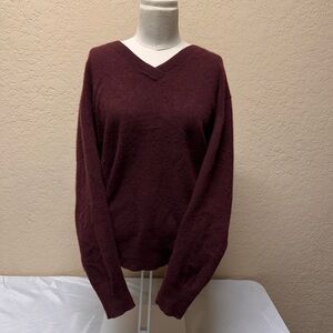 Everlane cashmere maroon sweater